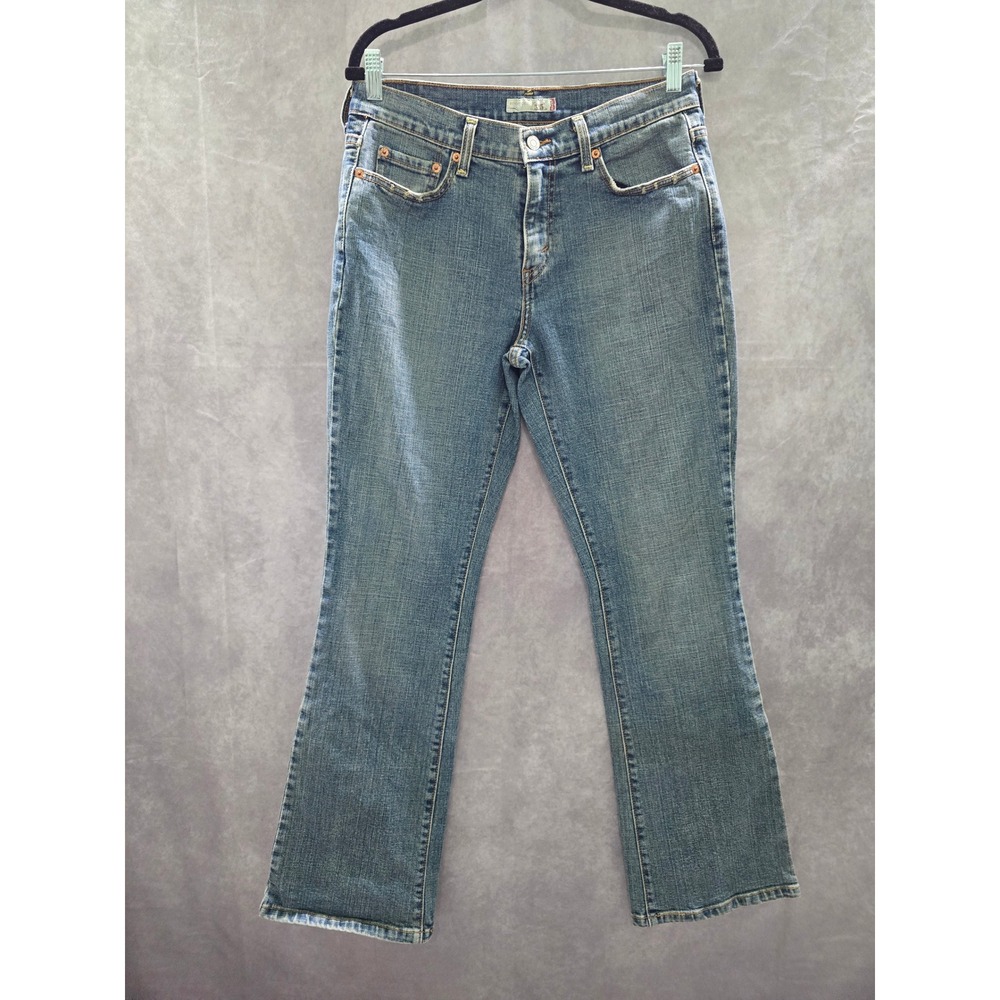 Levi's 515 Bootcut Blue Straight Leg 90s Vintage Womens Jeans 8M